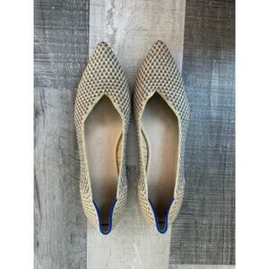 Rothy's Tan and Blue Flats